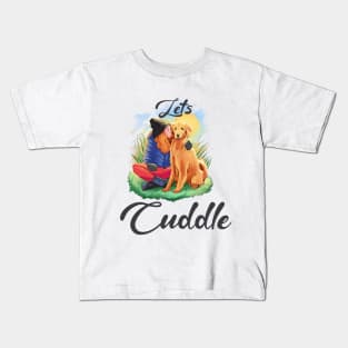 Dog Cuddle Time Kids T-Shirt